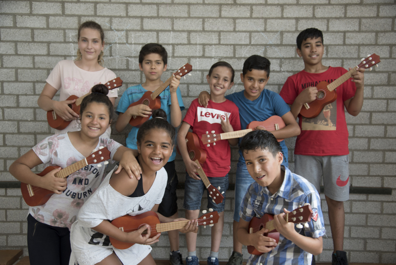 de debuterende band van de Prinses Julianaschool